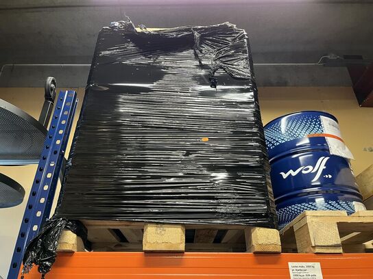 Palle ramme med lagerinventar