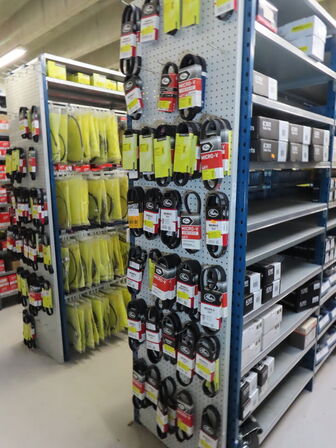 Stort sortiment af remme