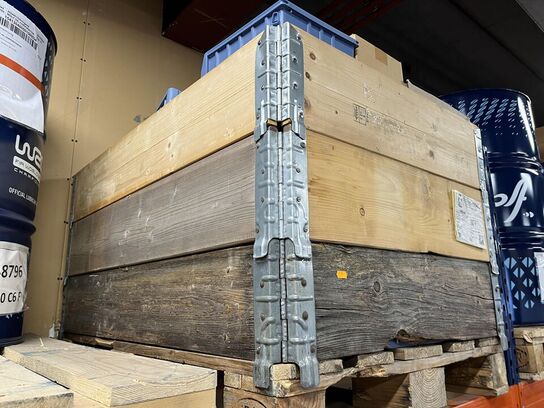 Palle ramme med lagerinventar