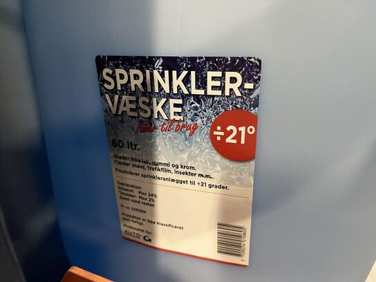 8. Stk. 60L Sprinklervæske