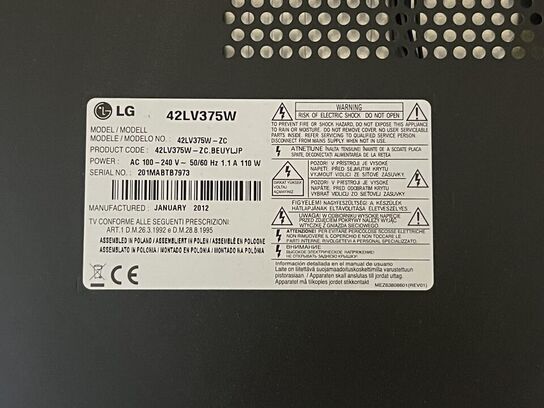 LG Tv, ingen fjernbetjening