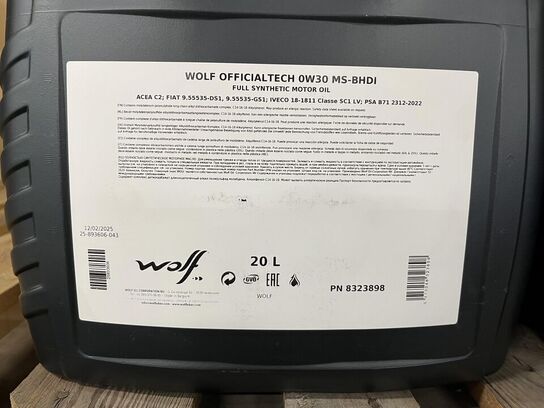 7. Stk. 20L, Auto oile