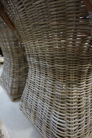 2 stk Rimini kurvestole med hynder 