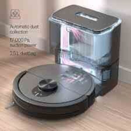 Wilfa Innobot robotstøvsuger- og moppe RVC-B4LIN+ - sort 