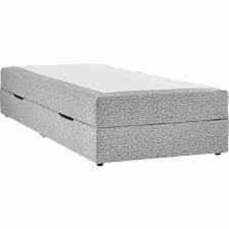 Nordisk fjer B90 seng med opbevaring 90x200 cm Lysegrå 