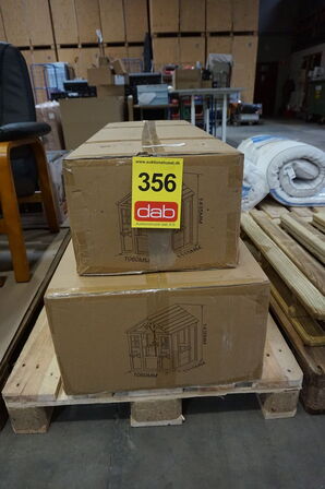 SpinOut legehus i træ Mål: : L112xB106x H144 cm 