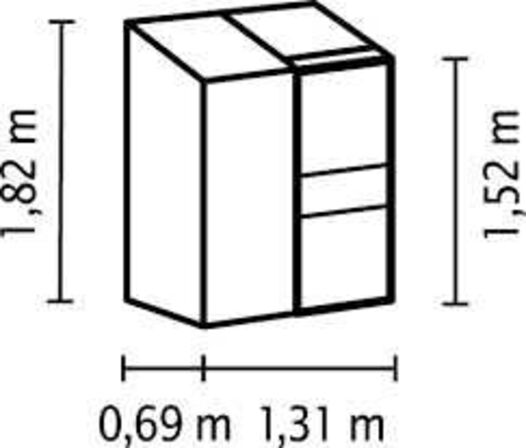 Vitavia Ida 900 Sort Drivhus 4mm Poly M/sokkel 