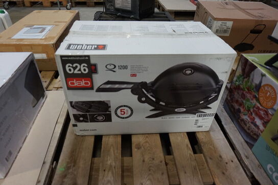 Weber gasgrill Q1200 sort 