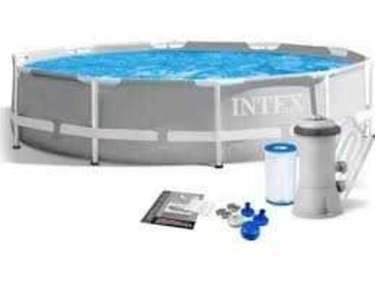 Intex Prism Frame premium Pool  m. pumpe 366 x 76 cm 6.503 l.
