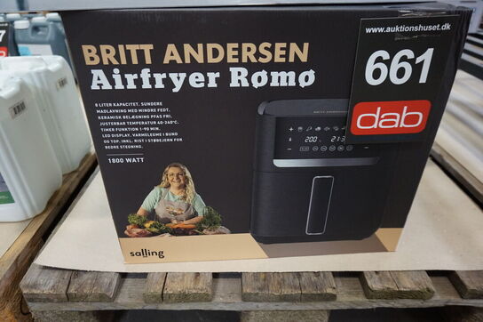 Britt Andersen Airfryer Rømø 1800w 8L. 