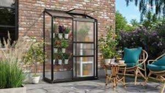 Vitavia Ida 900 Sort Drivhus 4mm Poly M/sokkel 