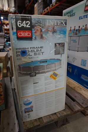 Intex Prism Frame premium Pool  m. pumpe 366 x 76 cm 6.503 l.