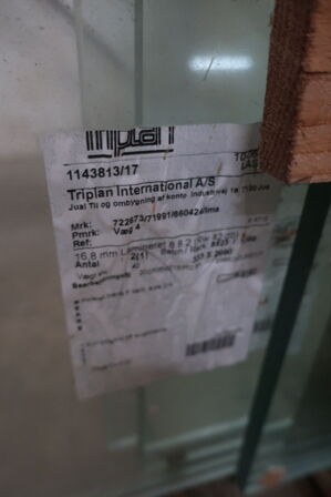 Palle med div. glasplader