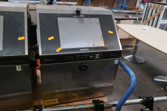 4 stk. industriprintanlæg HITACHI RX2 (læs beskrivelse)