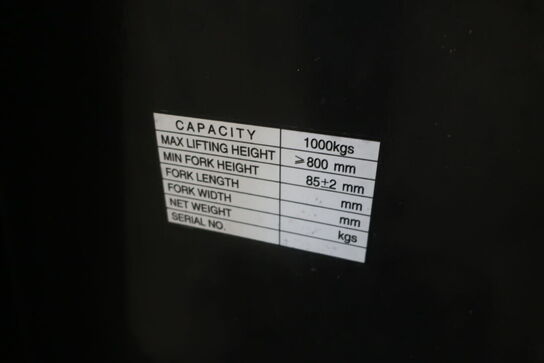 Højdepalleløfter 1000 kg