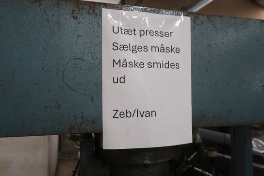 Hydraulisk presse 25 ton / 250 kN - oplyst utæt!