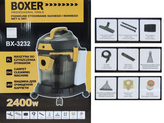 Tæpperenser, 2400 watt.