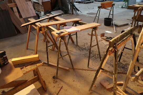 Bænk samt div. Bukke