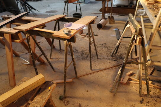 Bænk samt div. Bukke