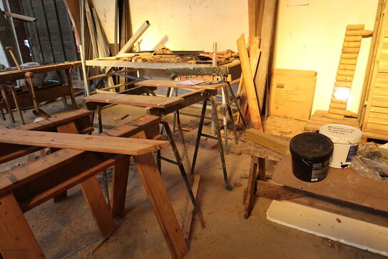 Bænk samt div. Bukke