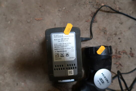 Arbejdslampe samt batteri og lader HIKOKOI