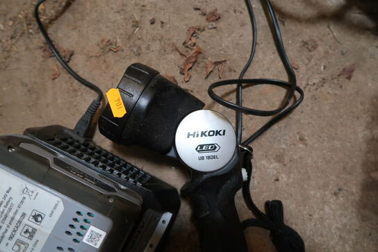Arbejdslampe samt batteri og lader HIKOKOI