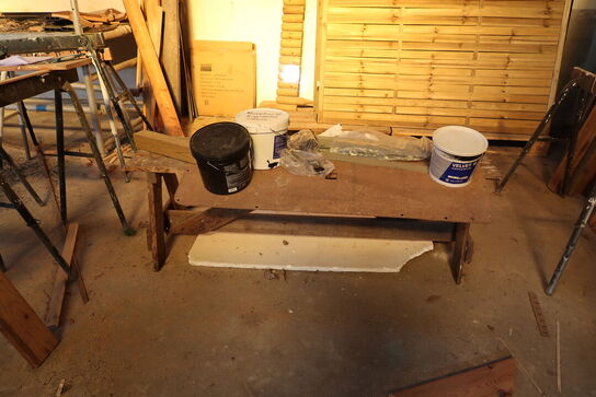 Bænk samt div. Bukke