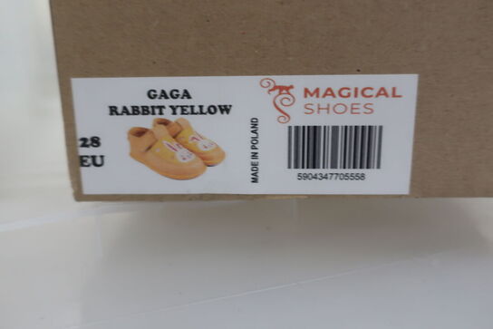 Hjemmesko MAGICAL SHOES Gaga Rabbit Yellow Str: 28