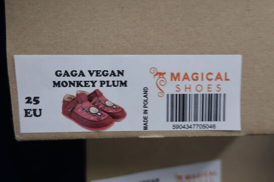 3 par sandaler MAGICAL SHOES Gaga Vegan Monkey Plum Str: 25, 22