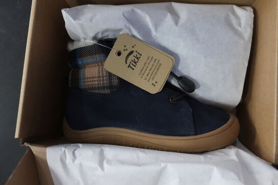 Støvler TIKKI Beetle Leather Blue Str: 27