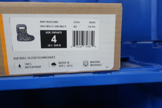 Gummistøvler BOGS Gray Multi/Gris Multi Str: 20