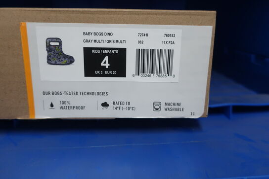 Gummistøvler BOGS Gray Multi/Gris Multi Str: 20