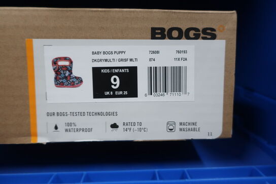 Gummistøvler BOGS DKGryMulti/GrisfMlti Str: 25
