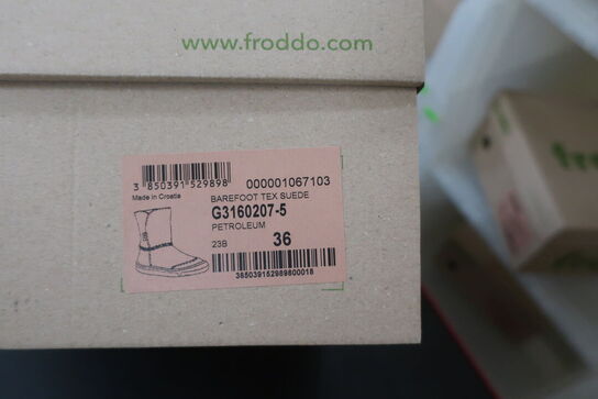 Støvler FRODDO Barefoot Tex Suede G3160207-5 Bordeaux Str: 36