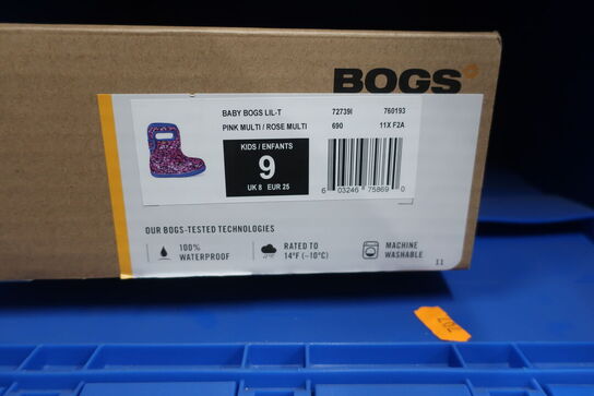 Gummistølver BOGS Pink Multi/Rose Multi Str: 25