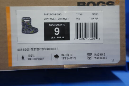 Gummistøvler BOGS Gray Multi/Gris Multi Str: 25