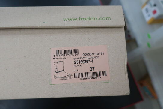 Støvler FRODDO Barefoot Tex Suede G3160207-4 Black Str: 37