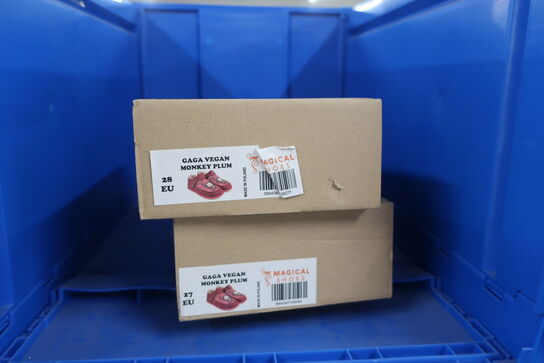 2 par sandaler MAGICAL SHOES Gaga Vegan Monkey Plum Str: 27, 28