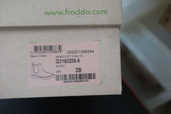 Støvler FRODDO Barefoot Chelys G3160206-6 Black Str: 38