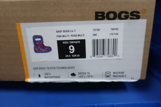Gummistølver BOGS Pink Multi/Rose Multi Str: 25