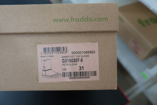Støvler FRODDO Barefoot Tex Suede G3160207-5 Petroleum Str: 31
