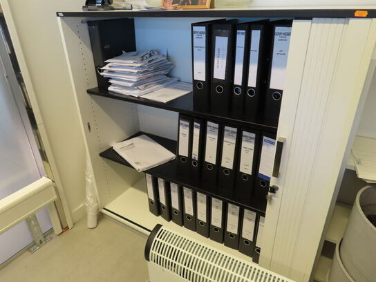 7 stk. kontorreoler samt kommode