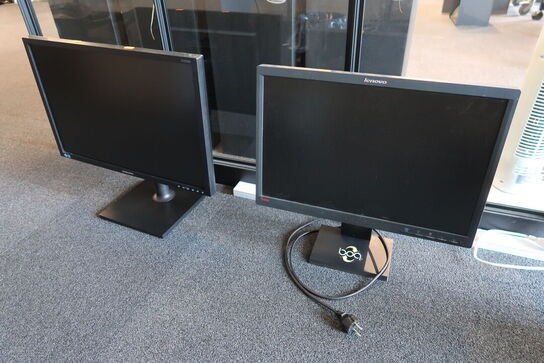 2 stk. 24" skærme LENOVO / SAMSUNG