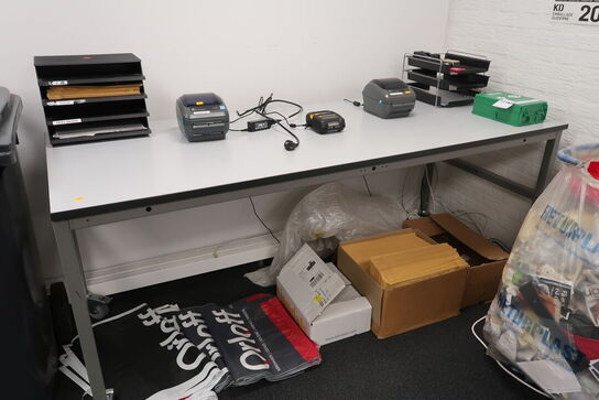 Pakkebord på hjul samt div. emballage