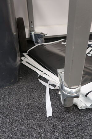 Pakkebord på hjul samt div. emballage