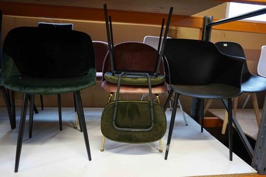 80 stk Ass. Spisebordstole