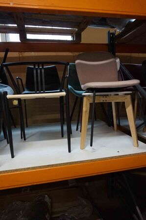 80 stk Ass. Spisebordstole