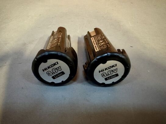 2 stk. HiKOKI EBM 315 Batteri - 3,6V, 1,5Ah