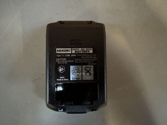 2 stk. HiKOKI BSL1830C Batteri - 18V, 3.0Ah