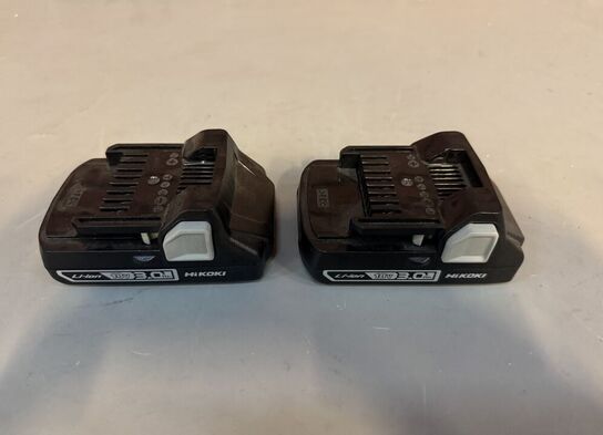 2 stk. HiKOKI BSL1830C Batteri - 18V, 3.0Ah